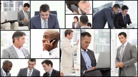 hombres trabajando duro.