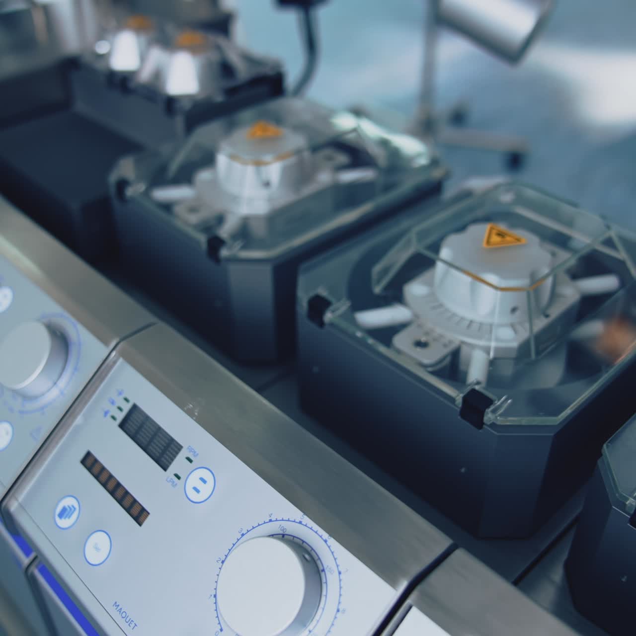 Surgery room in hospital. Equipment and medical devices in a modern operating room