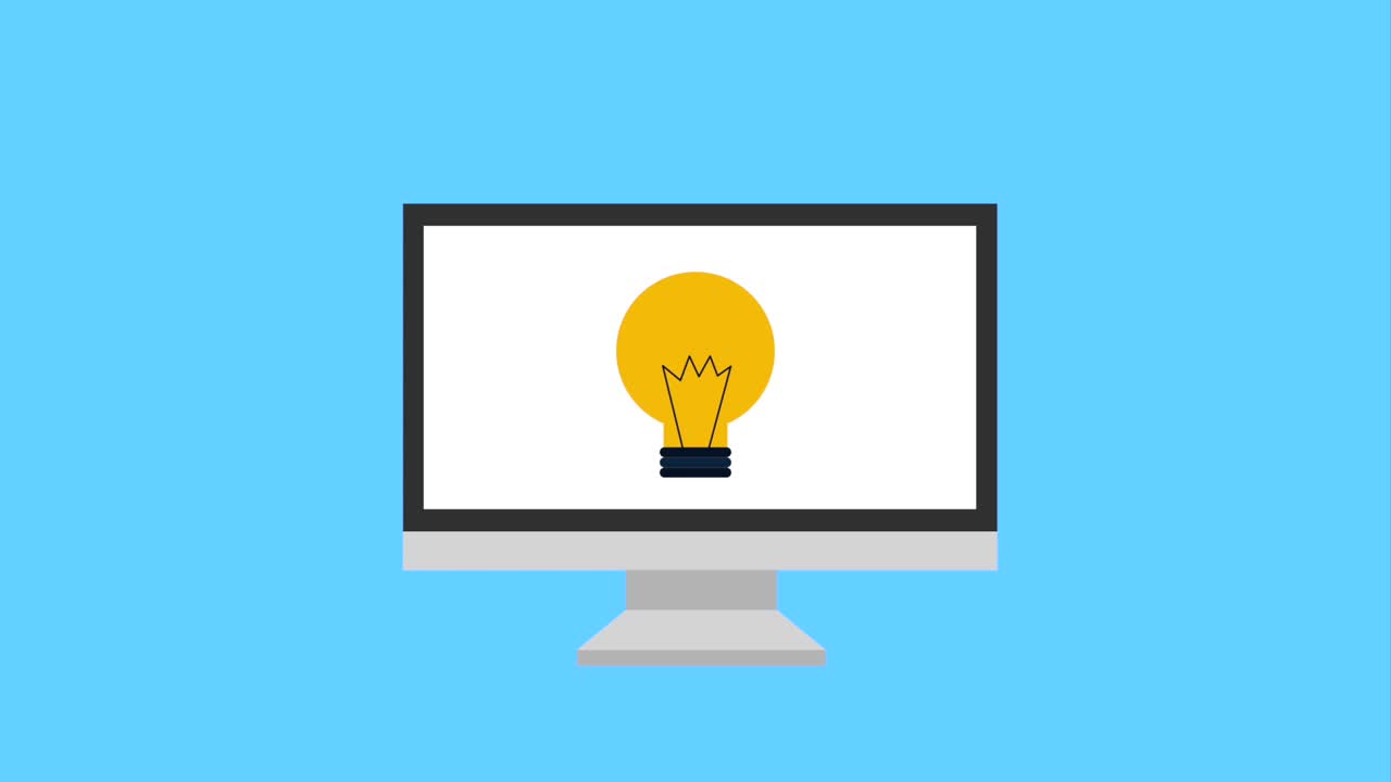 일반적인 전구 반이는 아이디어 아이콘