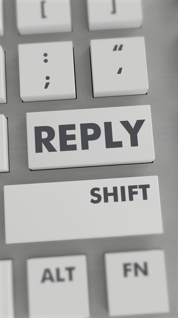 REPLY BUTTON PRESSING ON KEYBOARD Vertical Video