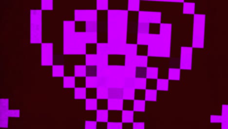 patrón de píxeles rosados en la arquitectura de 8 bits