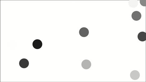 multiple gray circles appear, darken to black, and fade back to light gray before disappearing on white background.