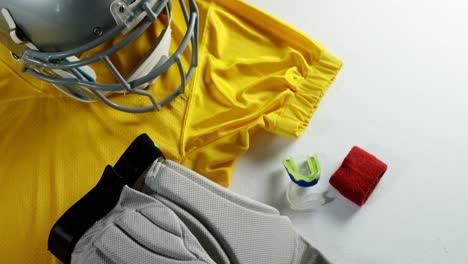 Various-sports-equipment-on-white-background-4k