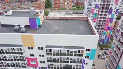 colorful multi-story apartment buildings