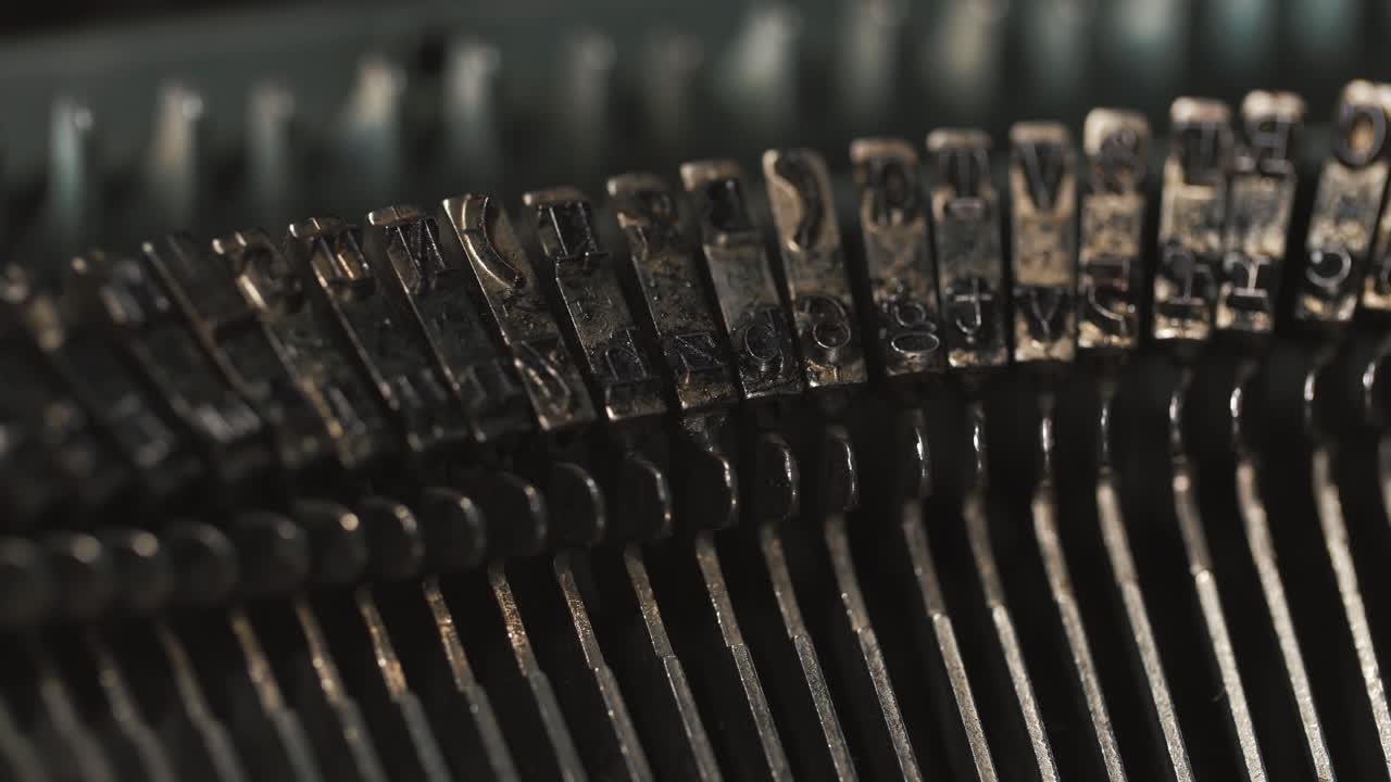 Close-up of Typewriter Keys