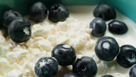 cottage cheese with blueberries