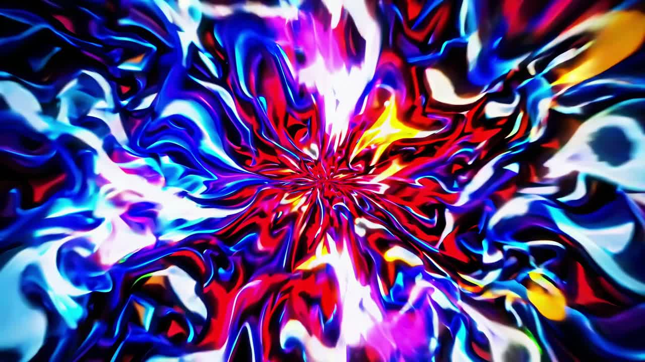 Abstract background with swirling and exploding colors of blue, red, purple, and white, creating a vibrant and dynamic visual effect resembling a liquid or fluid motion