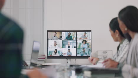 videoconferencia, gente de negocios