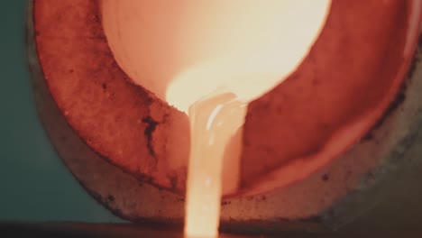 molten metal being poured in a foundry