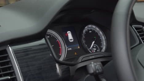 modern car instrument panel dashboard