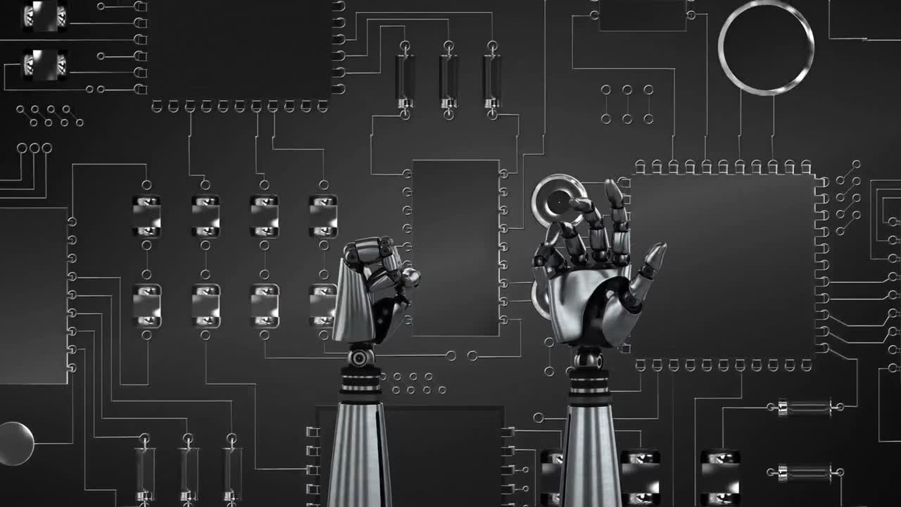 Robot hands and circuit board