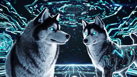 cybernetic huskies