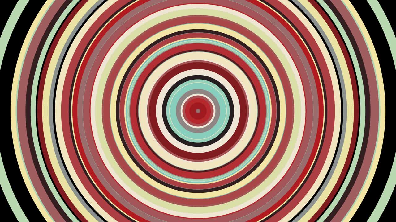 몽환적인 회전 운동을 가진 다채로운 원, 컴퓨터 생성. 추상적인 소용돌이 배경의 3d 렌더링