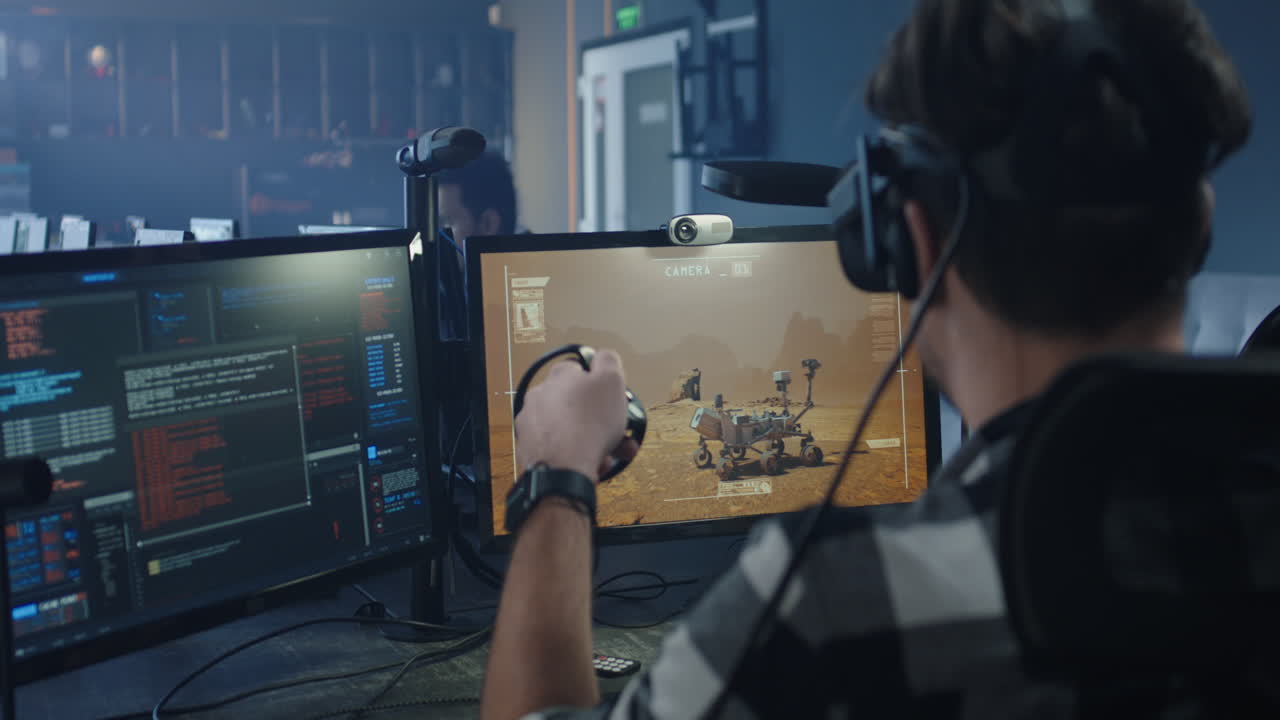 Virtual Reality Mars Rover Simulation