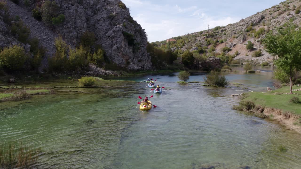Kayak sul fiume panoramico della Zrmanja