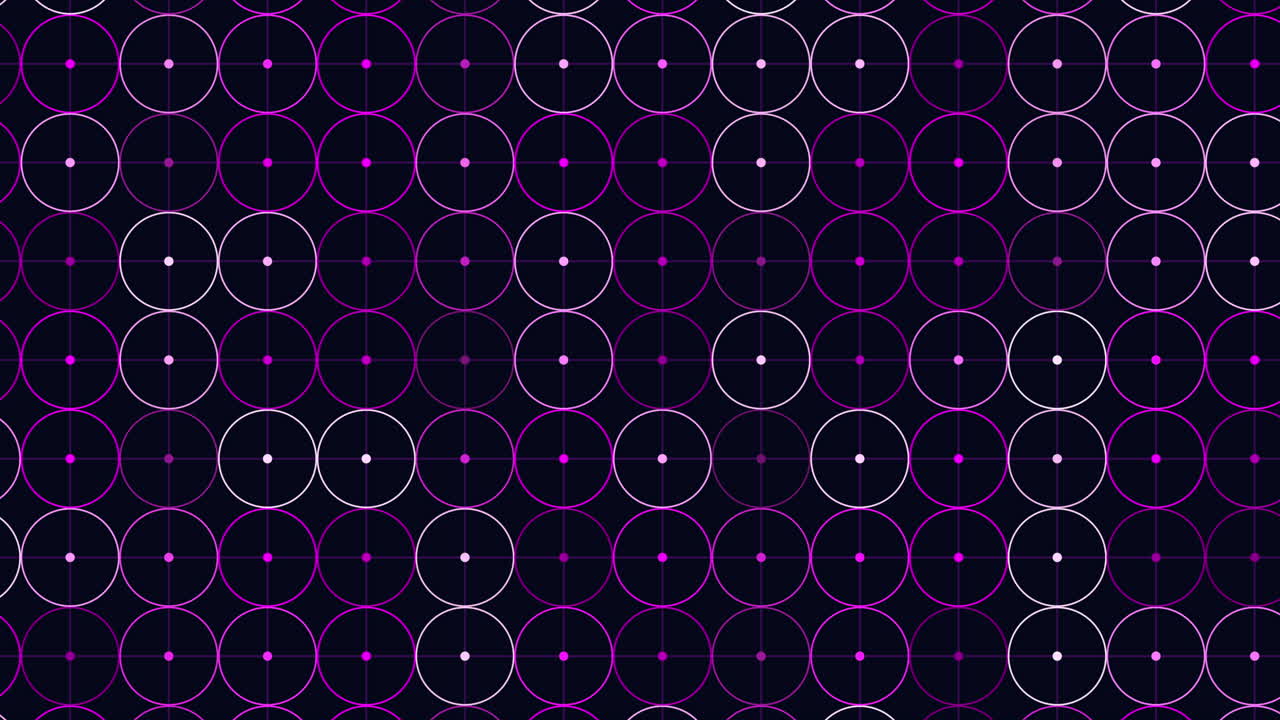Abstract geometric grid circles, lines, black, white, green