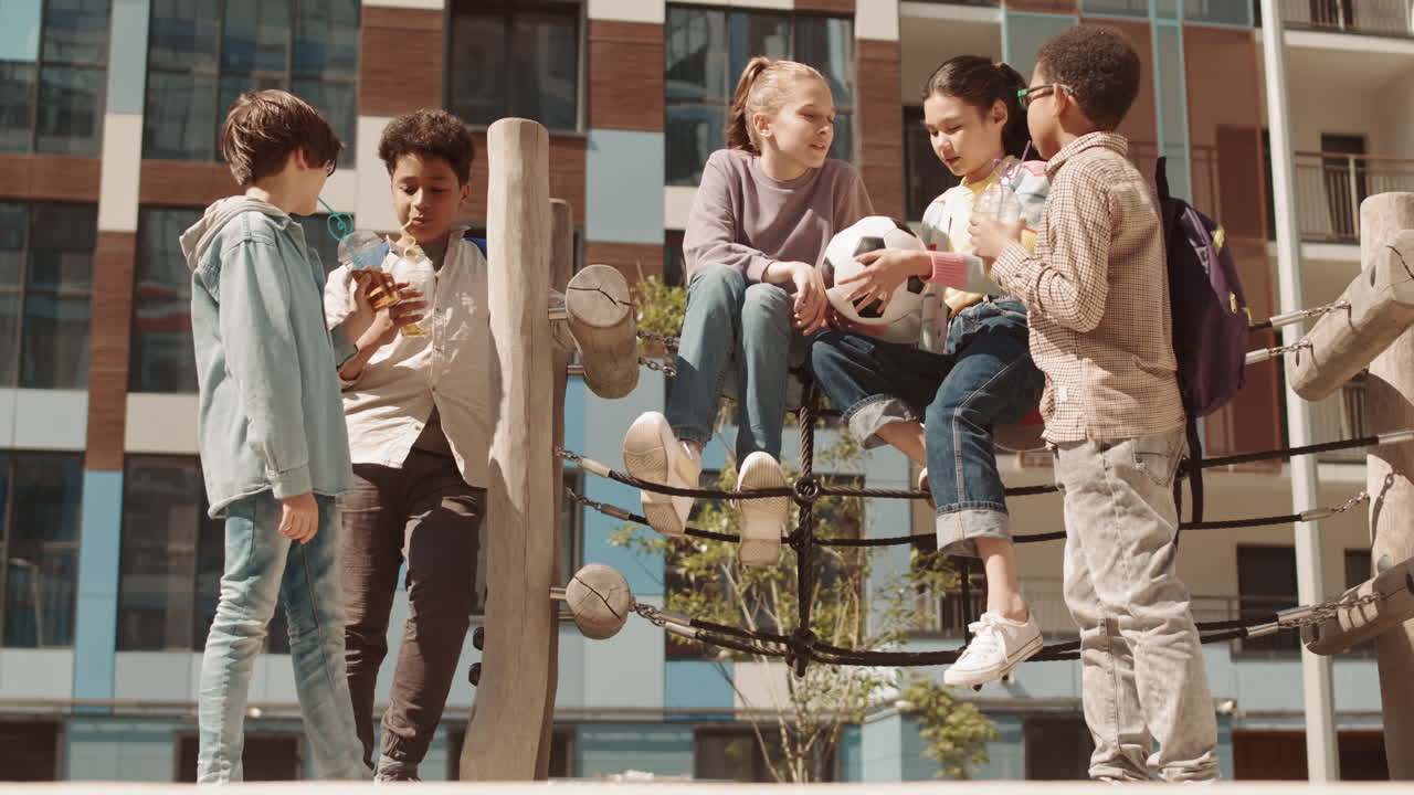 Children at Playground on Sunny Day
