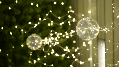 illuminated christmas tree inside a shopping mall during holiday season