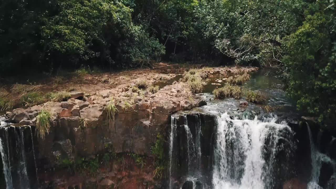 cascada en los arboles