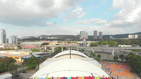 Vista-Aérea-Del-Estadio-Spacerubix-En-Kuala-Lumpur-Malasia