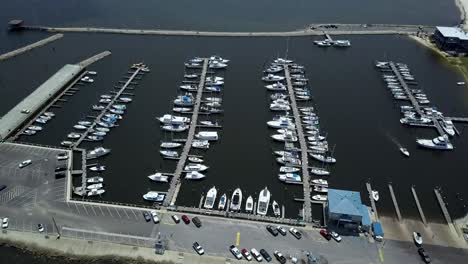 overview of harbor is pass christian, mississippi