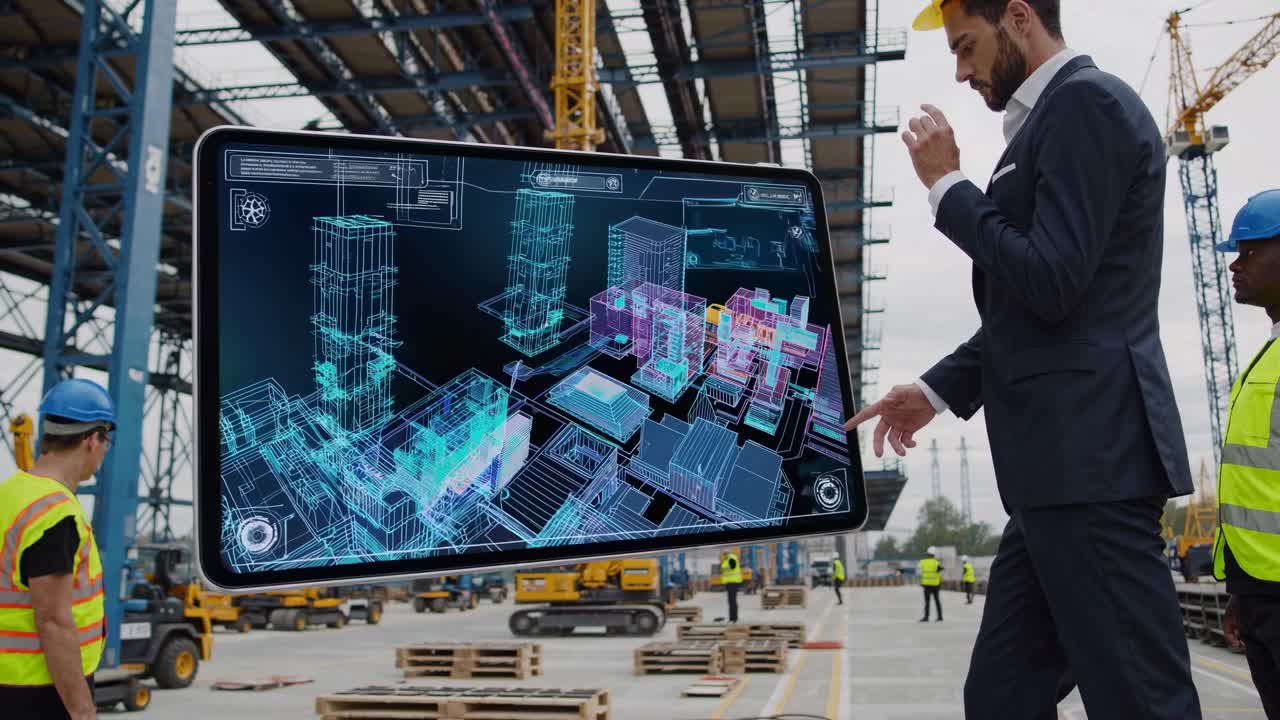 Construction Site with Augmented Reality