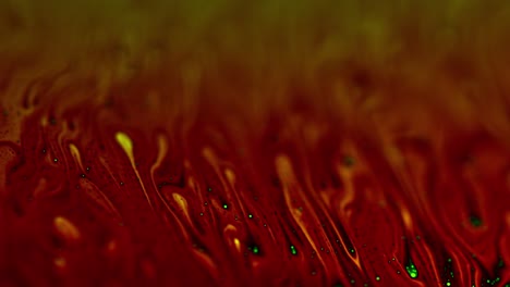 majestic hot red abstract of soap film surface in closeup