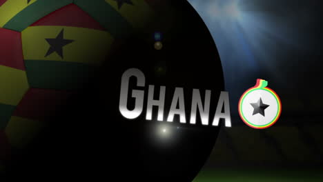 ghana world cup 2014 animation with football