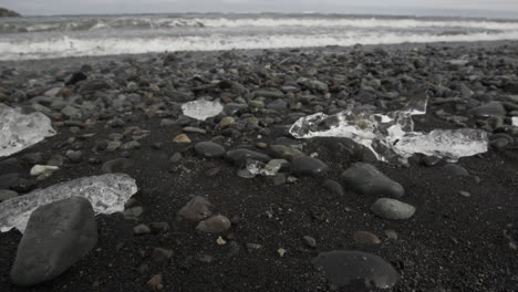 chunks of melting ice glisten in the sun and give diamond beach its name