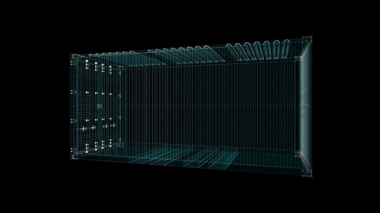 Cargo Shipping Container Hologram
