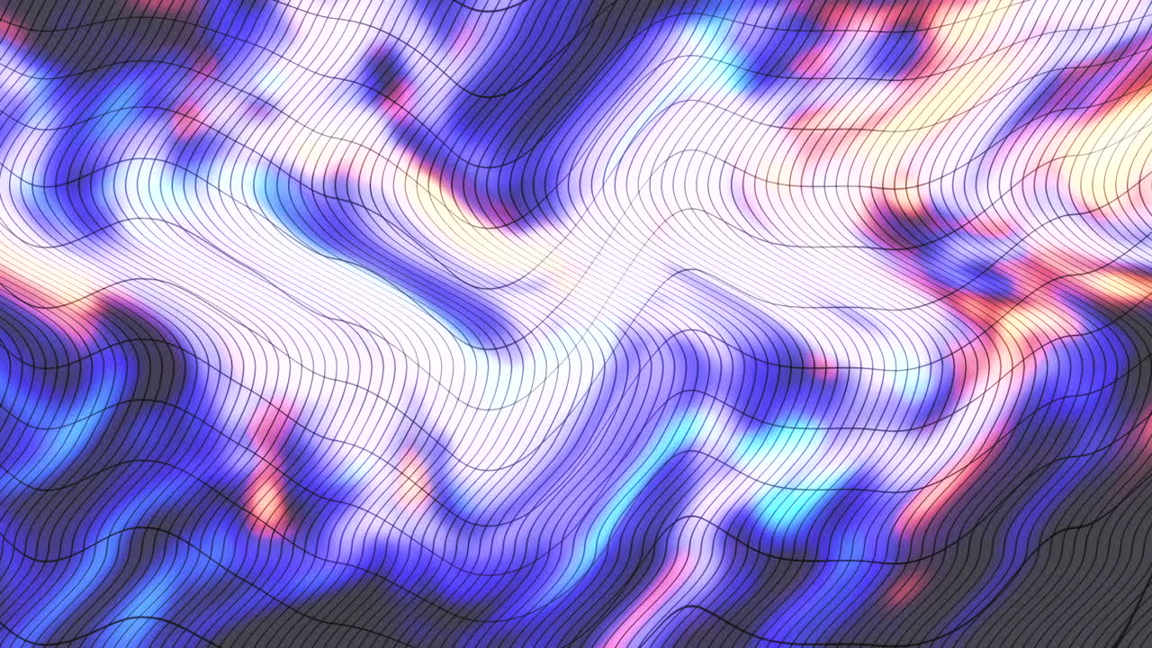 patrón de onda abstractamente colorido