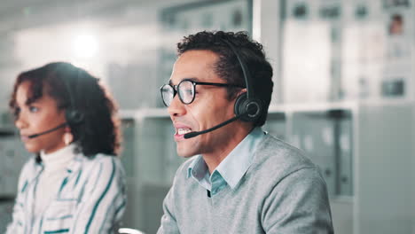 customer service representatives in a call center