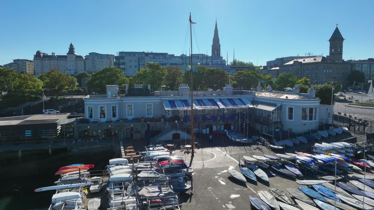Aerial View of Royal Cork Yacht Club in Crosshaven, Ireland