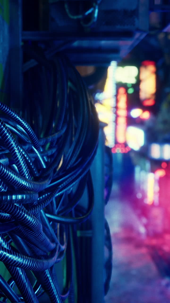 ciudad asiática con luz de neón de vallas publicitarias y publicidad en la vida nocturna