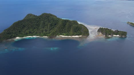 un'altra bella vista delle isole tropicali di wofoh a raja ampat in indonesia