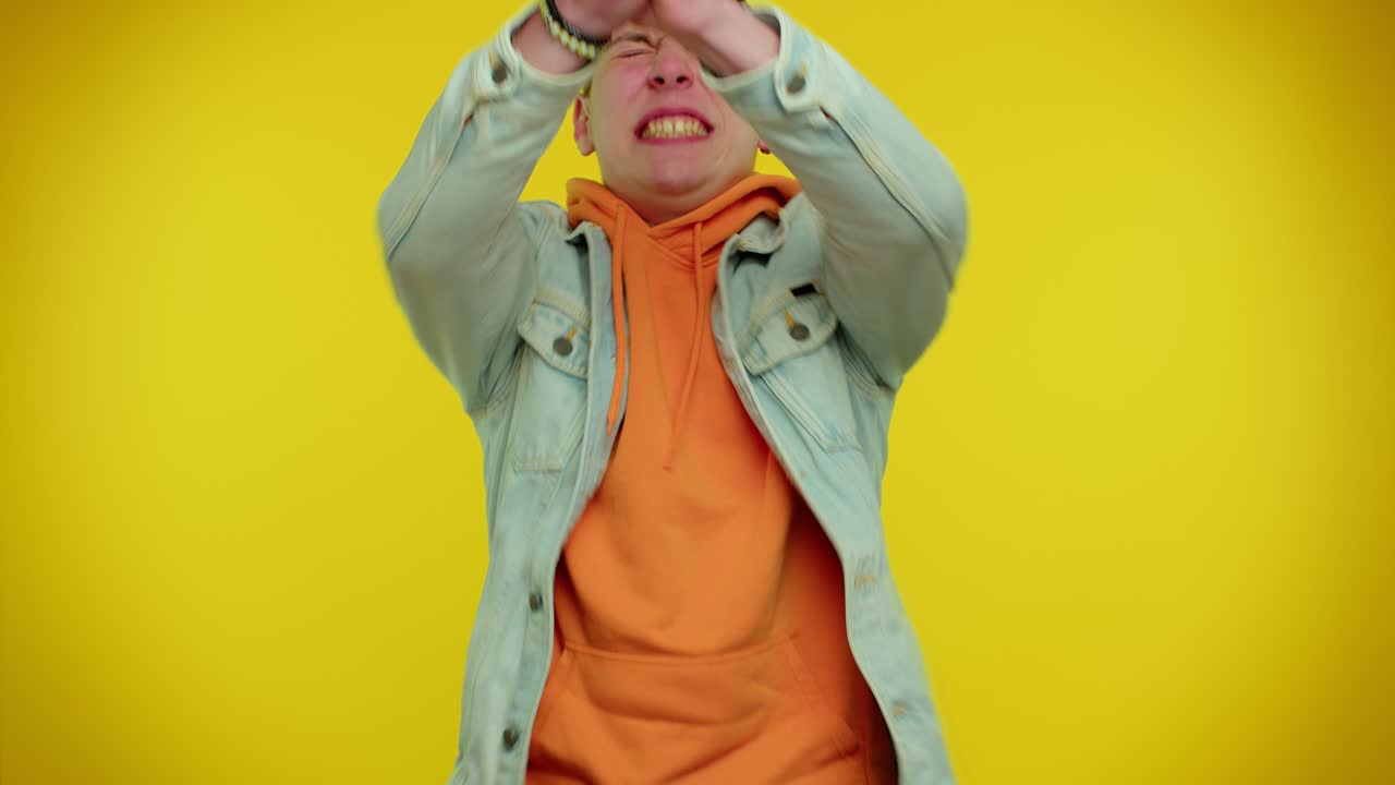 Man wish for good luck and becoming surprised about sudden dream come true, waiting lottery winning