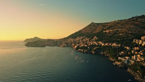 Beautiful-sunset-over-Dubrovnik-city-in-Croatia