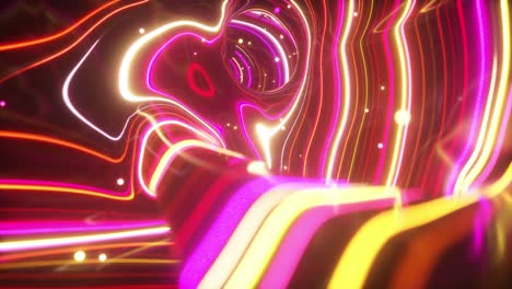 abstract neon tunnel