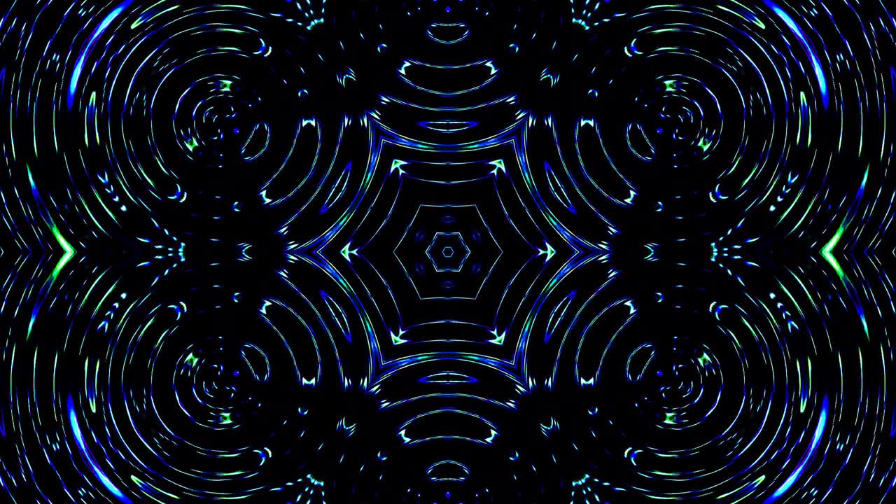 Seamless circle. 4K,bright light that arranges subtle color blue movements with dots waves