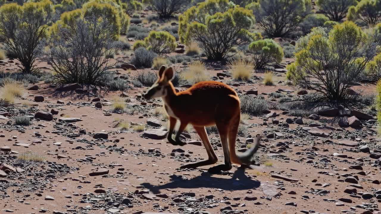 Red Kangaroo in Australian Outback