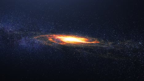 4k milky way galaxy with stars around it in the universe