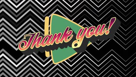 Animation-of-thank-you-text-over-colorful-graphics-and-shapes