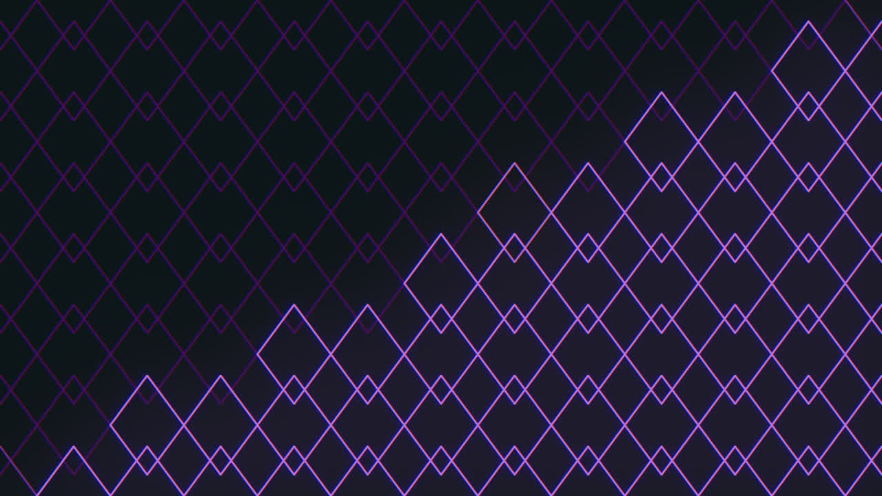 cuadrícula de patrón de diamante geométrico negro y púrpura con triángulo
