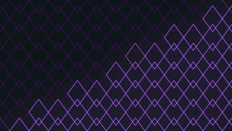 cuadrícula de patrón de diamante geométrico negro y púrpura con triángulo