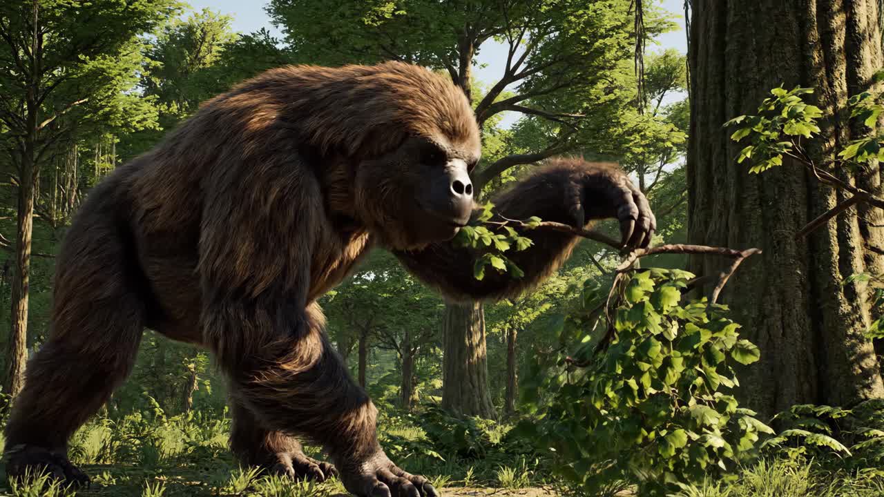 Gigantopithecus in its natural habitat