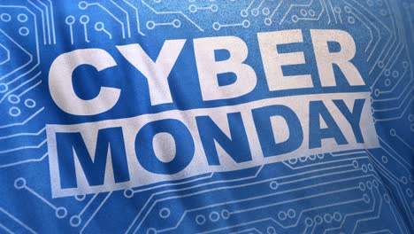 el concepto de blue cyber monday es un bucle de banners.
