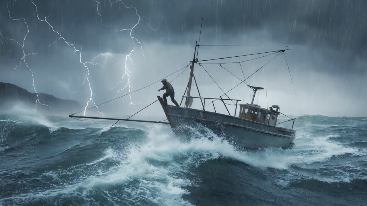 폭풍 에 빠진 시 배