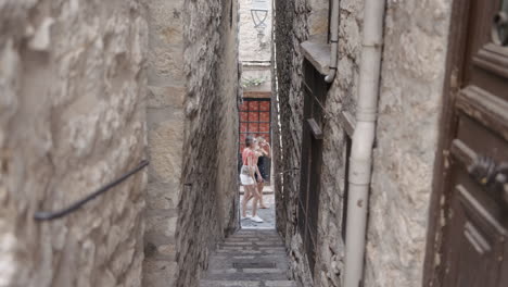 charming old town alleyway in europe