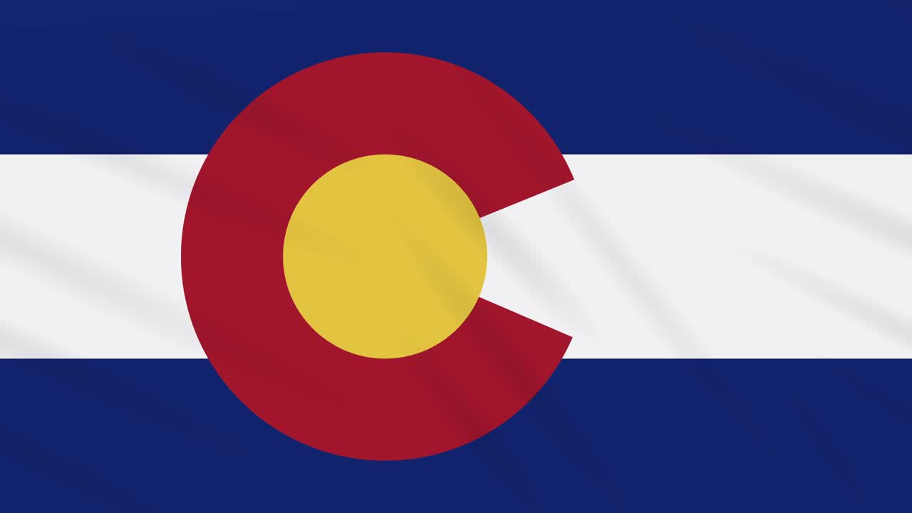 콜로라도 발이 바람에 날아다니고, 배경으로 루프