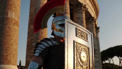 roman soldier in ancient roman setting